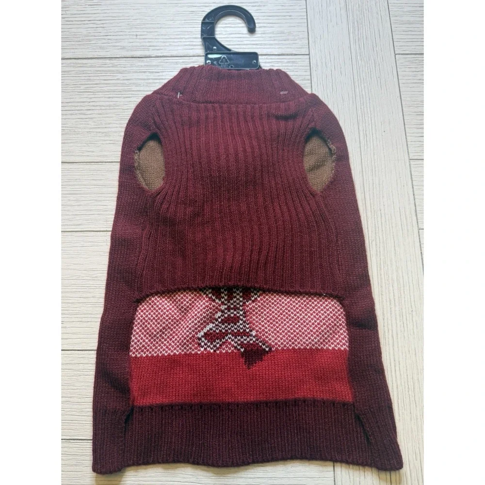 Paw & Tail NWT Pet Holiday Christmas Sweater. Rudolph W/ Pom Pom Nose.‎ Sz S
